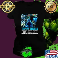 The Godzilla 67 Years 1954 2021 Signatures Thank You For The Memories Ladies tee