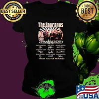 The Sopranos 22th Anniversary 1999 2021 Thank You For The Memories Signature Shirt Ladies tee