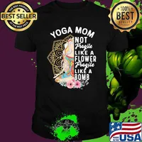 Yoga Mom Not Fragile Like A Flower Fragile Like A Bomb Girl Shirt