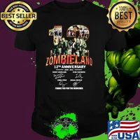 Zombieland 12th Anniversary 2009 2021 Thank You For The Memories Signature Shirt