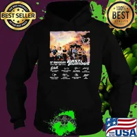 20th anniversary 2001 2021 Fast and Furious signature Hoodie