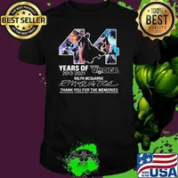 44 years of 2013 2021 darth vader ralph mcquarrie thank you for the memories signature shirt