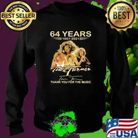 64 years 1957 2021 Tina Turner thank you for the memories signature Sweater