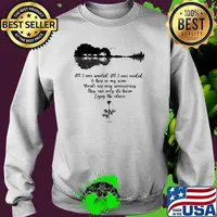 All I Ever Wanted All I Ever Needed Is Here In My Arms Words Are Very Unnecessary They Can Only Do Harm Enjoy The Silence Rose Guitar Shirt Sweater