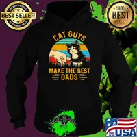 Cat Guys Make The Best Dads Vintage Shirt Hoodie
