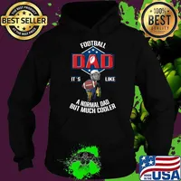 Football Dad Proud It's Like A Normal Mom But Much Cooler Shirt Hoodie