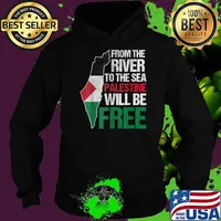 From Ther River To The Sea Free Palestine Gaza Palestinian Flag Stand With Falastin Shirt Hoodie