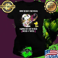 Gimme the beat and free my soul i wanna get lost in your rock and roll Hippie snoopy guitar Ladies tee