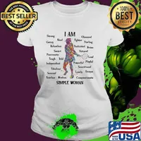 I Am Simple Woman Tennis Watercolor Shirt Ladies tee