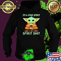 Im a free spirit and i do free spirit shit yoda yoga Hoodie