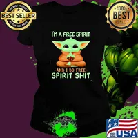 Im a free spirit and i do free spirit shit yoda yoga Ladies tee