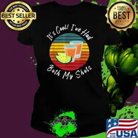 It's Cool. I've Had Both Of My Shots Lemon Vintage T-Shirt Ladies tee