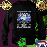 Leicester city 137th anniversary 1884 2021 thank you for the memories signature Sweater