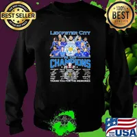 Leicfster city Fa cup champions thank you for the memories signature Sweater