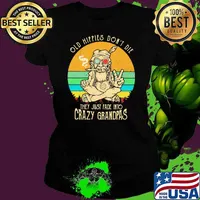 Old Hippies Don’t Die They Just Fade Into Crazy Grandpas America Native Smoking Vintage Shirt Ladies tee