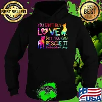 Pitbull - you can't buy love but you can rescue it Hoodie