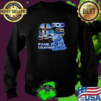Police God Family And Country American Flag Hologram Shirt Sweater