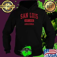 San Luis Arizona AZ Est 1979 Vintage Sports Design Red Shirt Hoodie