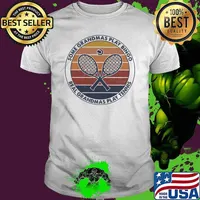 Some Grandmas Play Bingo Real Grandmas Play Tennis Vintage Shirt