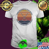 Some Grandmas Play Bingo Real Grandmas Watch Hockey Vintage Shirt