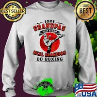 Some Grandpas Play Bingo Real Grandpas Do Boxing Blood Moon Shirt Sweater