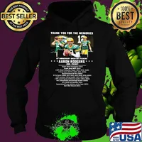Thank you for the memories 16th anniversary green bay packers aaron rodgers 2005 Hoodie