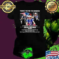 Thanks for the memories 12th anniversary new england patriots julian edelman 2009 2021 Ladies tee