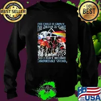 The child is grown the dream is gone and i have become comfortably numb Pink floyd Sweater