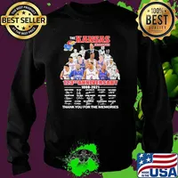 The Kansas City Jauhawks 123rd Anniversary 1898 2021 Thank You For The Memories Signature Shirt Sweater