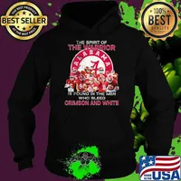 The spirit of the warrior is found in the men who bleed crimson and white Hoodie