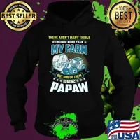 There Aren't Many Things I Honor More Than My Farm But One Of Them Is Being Papaw Troctor Hoodie