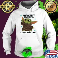 Yoda best grandpa love you i do fathers day Hoodie