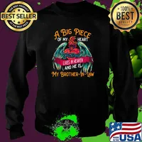 A Big Piece Of My heart Lives In Heaven And He Is Brother-In-Law angel wing in my heart T-Shirt Sweater