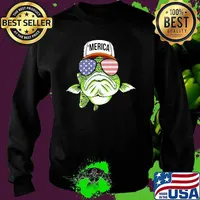 America Fish American Flag Shirt Sweater