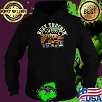 Best Trucking Dad Ever Truck Driver Vintage T-Shirt Hoodie