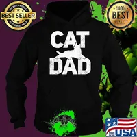 Cat Dad Father Father's Day T-Shirt Hoodie