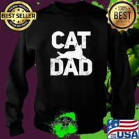 Cat Dad Father Father's Day T-Shirt Sweater