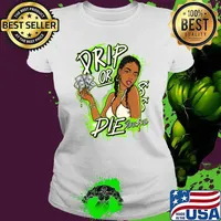 D.O.D Drio or Die Dope skill Graphic Match Jordan 6 Electric Green T-Shirt Ladies tee