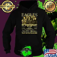 EAGELS 50th anniversary 1971 2021 thank you for the memories signatures Hoodie