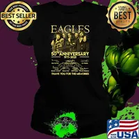 EAGELS 50th anniversary 1971 2021 thank you for the memories signatures Ladies tee