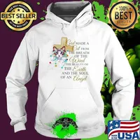 God Made A Cat From The Breath Of The Wind The Beauty Of The Earth And The Soul Of An Angle Watercolor Shirt Hoodie