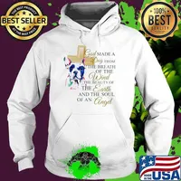 God Made A Dog From The Breath Of The Wind The Beauty Of The Earth And The Soul Of An Angle Watercolor Shirt Hoodie