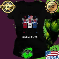 Grab your balls its Canning season 4th of July Flag America Balls Flower Jar T-Shirt Ladies tee