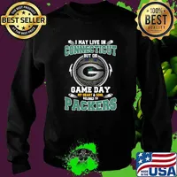 I may live in Connecticut but on game day my heart soul packers football s Sweater