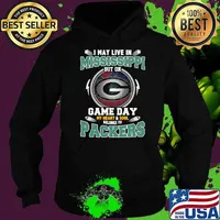 I may live in Mississippi but on game day my heart soul packers football s Hoodie