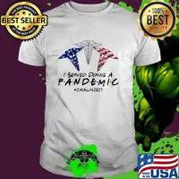 I Served During A Pandemic CNA Life 2021 American Flag Shirt