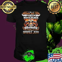 Im a grumpy old man i was born in november too slow to run shoot you skull motorcycle shirt