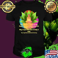 May i be free from suffering may hold myself patiently with kindness and care Buddha Mandala LovingKindness Metta Blessing Prayer Meditate T-Shirt