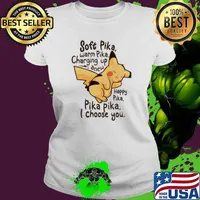 Soft pika warm pika charging up anew happy pika i choose you pikachu Ladies tee