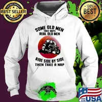 Some old men take naps real old men ride side by side then take a nap blood moon Hoodie